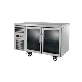 2 Glass Door Undercounter Fridge Stainless Steel 248L | RF7.UBR.2.GD