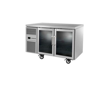 Skope - 2 Glass Door Undercounter Fridge Stainless Steel 248L | RF7.UBR.2.GD