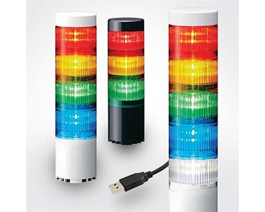 Patlite - LR6 USB Powered LED Signal Tower Light. Linux & Windows Compatible