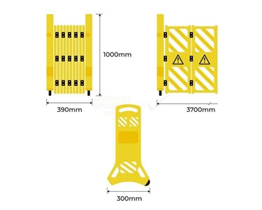 Enforcer Group - Expandable Portable Mobile Safety Barrier | ESB-PM