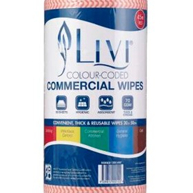 Red Commercial Wipes | Livi