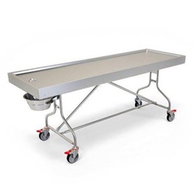 Fixed Tray Trolley | Mobile Autopsy Table