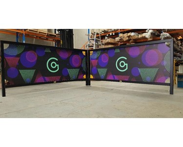 Indoor Outdoor Imports - Cafe Wind Barrier Square Tube