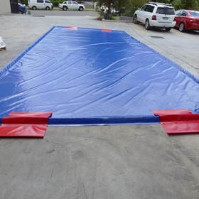 Portable Truck Wash Mat 900gsm PVC (18mL x 4mW x 7.5cmH) – Capacity 5,400L