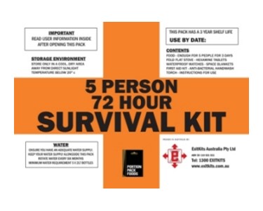 Exitkits 72 HR, 5 Person Survival Pack