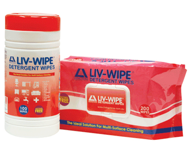 Liv-Wipe Detergent Wipes