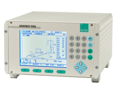 The Burster 9306 Universal Test System can control processes in which precise functional relationships between two variables must be demonstrated