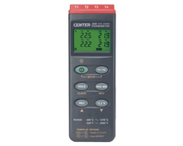 Digital Thermometer Data Logger - Hand Held (Type K 4 channels)