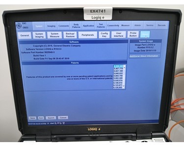GE - Logiq e Ultrasound EX4741