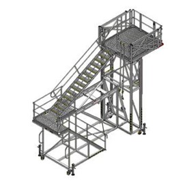 Mobile Access Platform | Haul Truck Adjustable Height Tray Access 