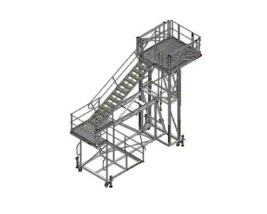 Mobile Access Platform | Haul Truck Adjustable Height Tray Access 