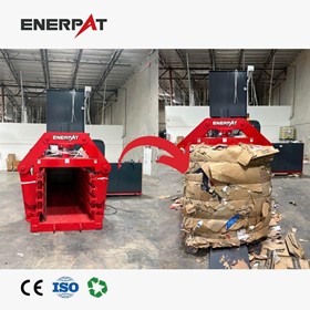 Auto-Tie Horizontal Baler for Cardboard, Plastic & Recycling Waste