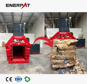 Auto-Tie Horizontal Baler for Cardboard, Plastic & Recycling Waste