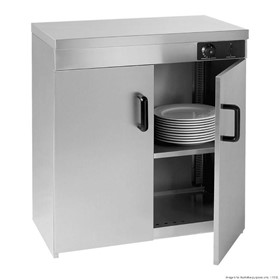 Stainless Steel Double Cabinet Plate Warmer 120 Plates - PW-DE