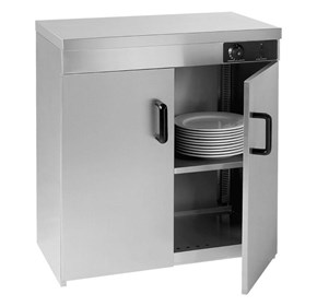 Stainless Steel Double Cabinet Plate Warmer 120 Plates - PW-DE