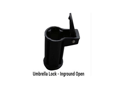 SU2 Timber - Umbrella Accessories | Umbrella Lock (Black 2 part inground fitting)