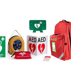 Fully Automatic AED Portable Defibrillator Bundle | 360P 
