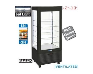 Diamond - Upright Refrigerated Display Cabinet - Black | INN/VN-B9 