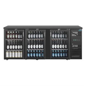 U-Series Back Bar Cooler - Triple Hinged Door