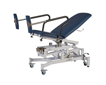 LOGIFORM - Deluxe Electric Gynaecology Couch Navy Blue