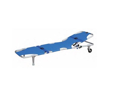 Wheeled Folding Emergency Stretcher with Backrest
