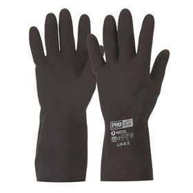 Black 30cm Neoprene Gloves