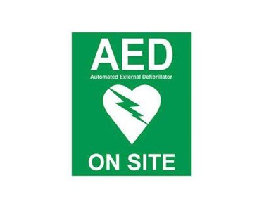 Defibs Plus - AED Signage | AED ‘On Site’ Window Sticker Large