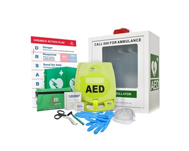 ZOLL - AED Plus Defibrillator Indoor Alarmed Cabinet Bundle