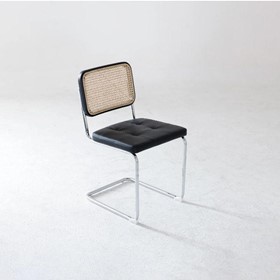 Dining Chair - RC12 Black Beech & Leather Seat