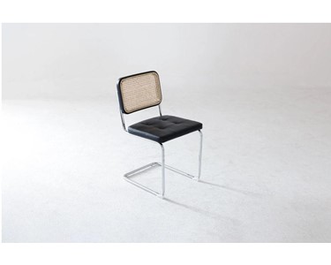 benssur - Dining Chair - RC12 Black Beech & Leather Seat