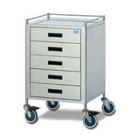 Anaesthesia Trolley | FD18-4060 (Stainless Steel) 5 Drawer