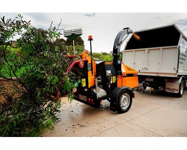 Forst - ST8D - 8inch Towable Woodchipper | 45HP Kubota Diesel