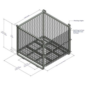 Steel Pallet Cage | 90-C D405-C