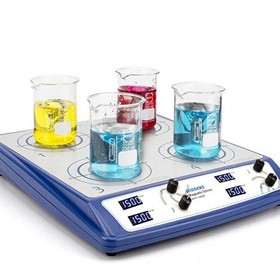 Magnetic stirrer with four independent stirring positions | WH-410D