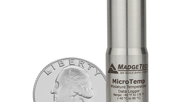 MicroTemp - miniature fully submersible temperature data logger fits inside bottles and cans