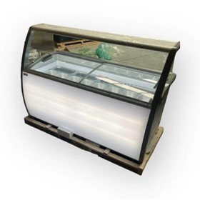Gelato Ice Cream Freezer with 12 Tubs
