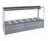 Roband - Square Glass Double Row Hot Food Display | S26 