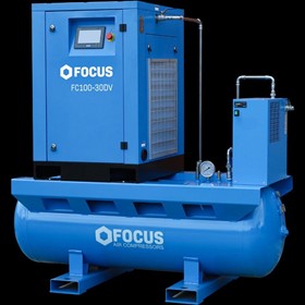 FC Screw Compressor 7.5kw-30kw Variable Speed Tank-Mounted with Dryer