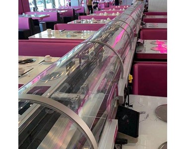 Restaurant Conveyor System of Double Decks for Cold & Warm Cuisines