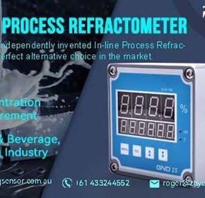 Revolution In Concentration Measurement-In-line Process Refractometer