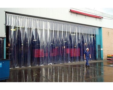 Large PVC strip door barriers
