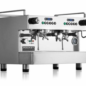 Rocket Boxer 2 Group Alto Coffee Machine with Shot Timer