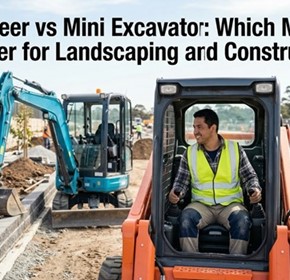 Skid Steer vs Mini Excavator: Which Machine Is Better for Landscaping and Construction?