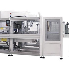 Automatic Wrap-around Case Packer with In-line Feed | WPS 150R 