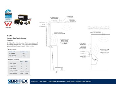 Britex - Smart Saniflush Sensor System