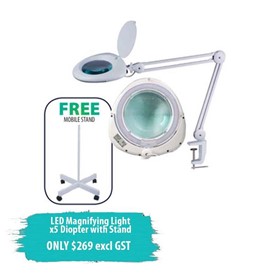 LED Magnifying Light x5 Diopter with stand