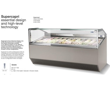 Isa - Gelato Display Refrigeration System | Gelato Displays