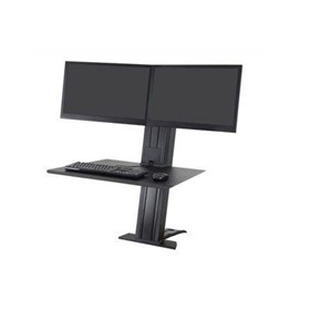 Workfit-SR, Dual Monitor, Standing Desk Workstation