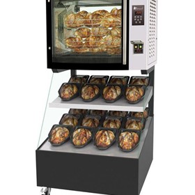 Mini-Concept Supermarket Rotisserie & Grab & Go Heated Display Case