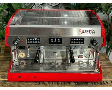 Wega - WEGA POLARIS 2 GROUP HIGH CUP RED ESPRESSO COFFEE MACHINE 